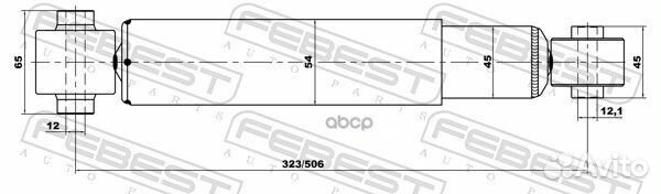 Амортизатор задний nissan qashqai 24650921R 246