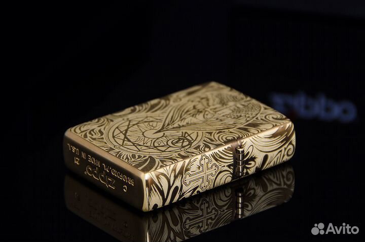 Зажигалка Zippo 204B с грав. Ангел-хранитель,новая