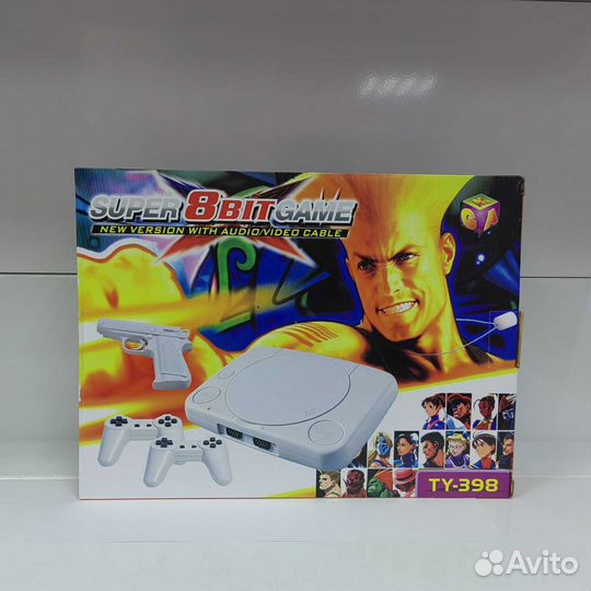 Игровая приставка Dendy 8 bit и пистолет