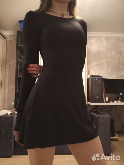 Платье лапша чёрное