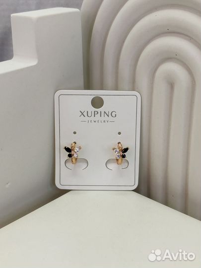 Детские серьги бабочки