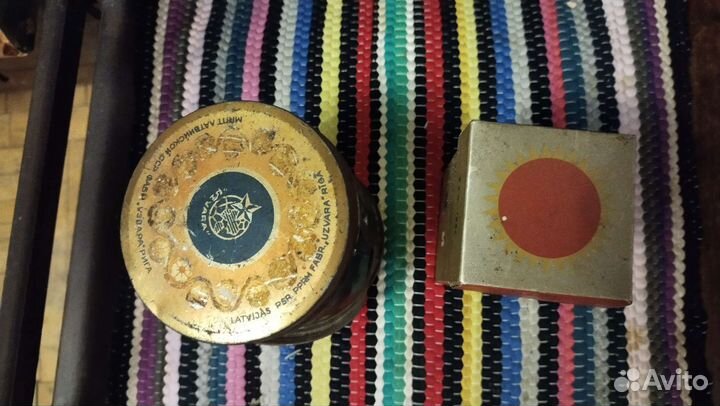 Коробочки из под чая СССР. Жестяная и картонная