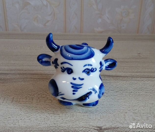 Фигурка гжель бычок