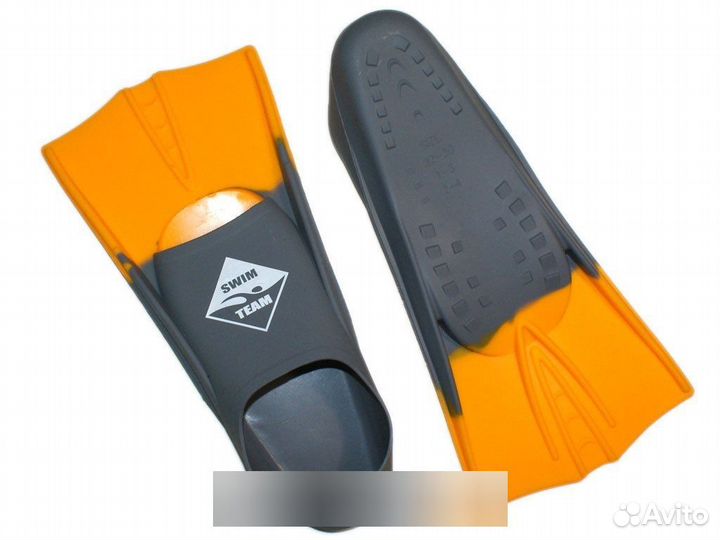 Ласты для бассейна Swim Team TE-2737-2 серо-оранже