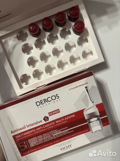 Ампулы против выпадения волос Dercos Aminexil