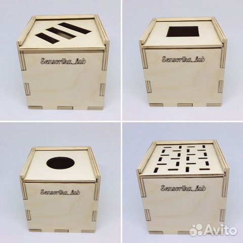 Деревянный короб Секретик по Монтессори