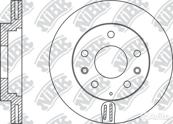 Диск тормозной передний