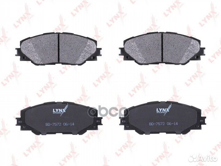 Колодки передние lynxauto BD-7572 toyota RAV 4