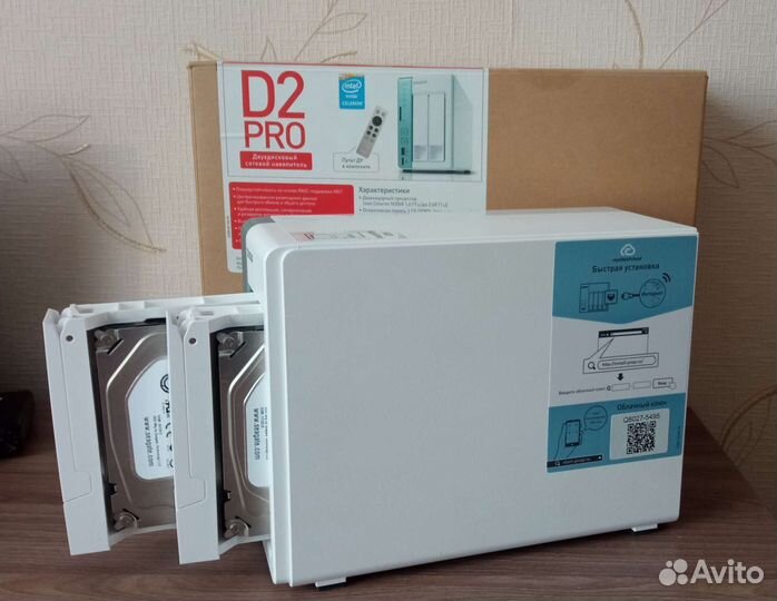 Сетевой накопитель qnap D2 Pro с допами