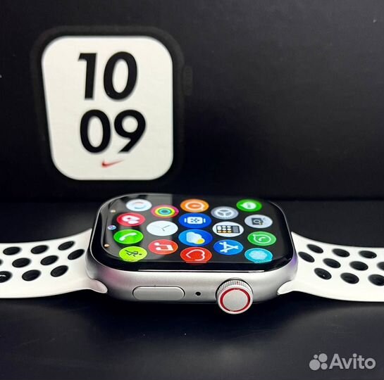 Часы apple watch 9 Nike (яблоко при включение)