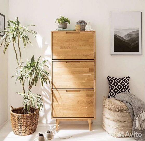 Обувница в прихожую из дерева