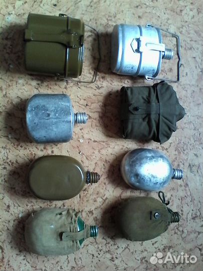 Котелок, фляга, фляжка, набор в чехле, другое