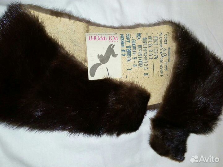 Норка натуральная,воротник