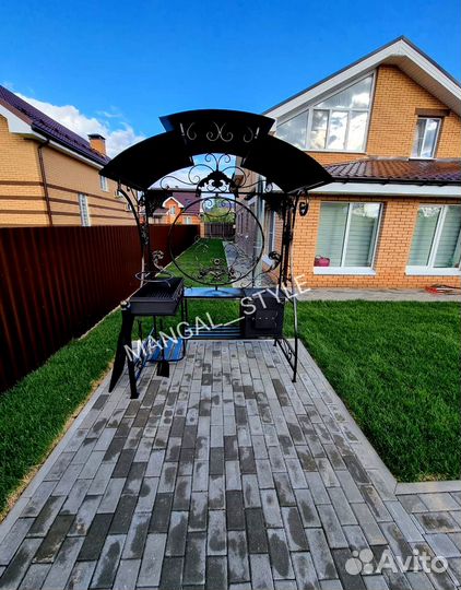 Мангал с крышей