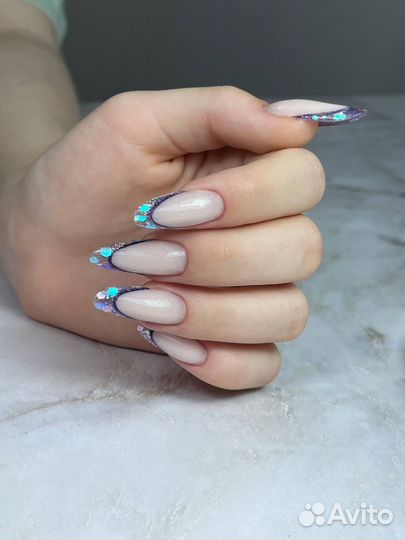 Наращивание,покрытие,маникюр