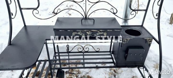 Мангал с крышей