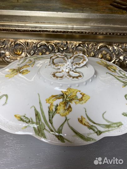 Антикварная супница, легюмница Лимож