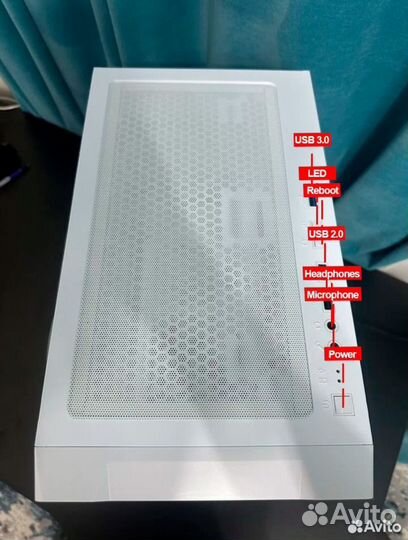 Белый кастомный корпус для пк M-ATX ITX