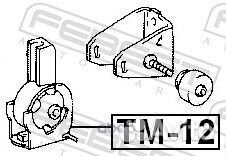 Подушка двигателя передняя TM12 Febest