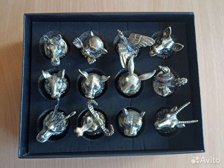 Набор рюмок перевёртыши металл новые