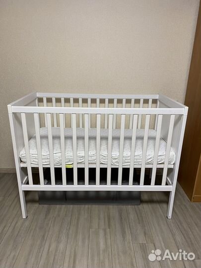 Детская кровать Икея Сундвик и матрас Plitex