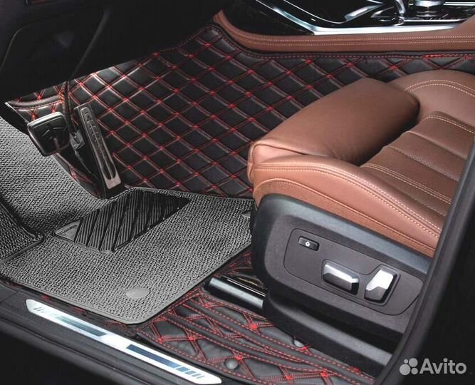 3D Коврики Mercedes ML Высокие Борта Экокожа