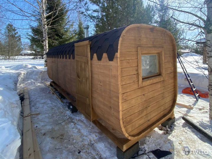 Бани-бочки квадро в наличии