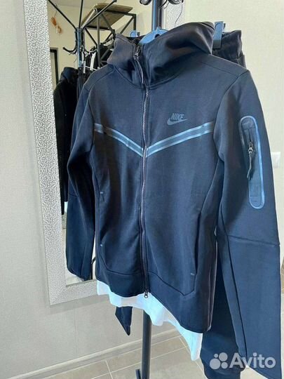 Спортивный костюм Nike Tech fleece, чëрный Вьетнам