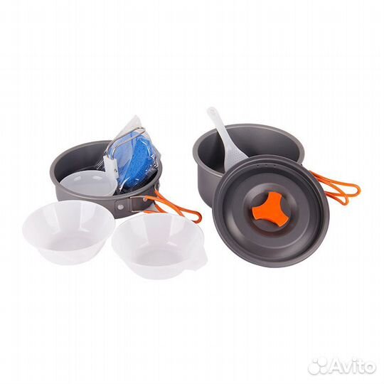 Походный набор туристической посуды для пикника