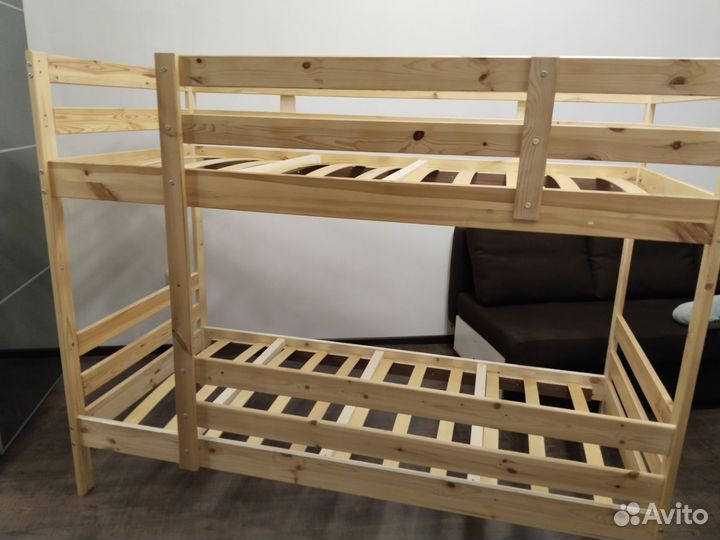 Двухъярусная кровать бу+матрац