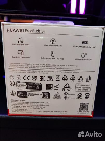 Новые наушники Huawei Freebuds 5i чек\гарантия