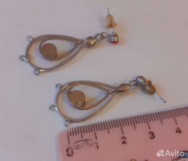 Серьги из мельхиора СССР