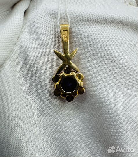Подвеска с синтетическим камнем Золото