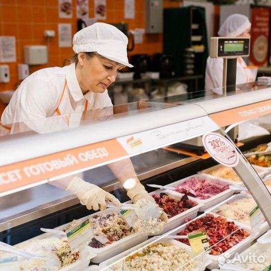 Продавец прилавка/еженедельные выплаты