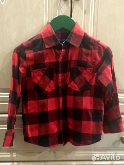 Фланелевая рубашка 92-98