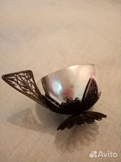 Чашка мельхиор скань СССР