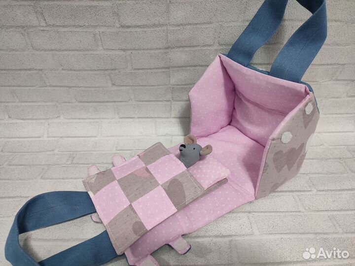 Кукольный текстильный домик, мягкая игрушка