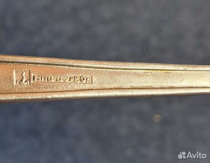 Набор из 6 столовых вилок мельхиор СССР