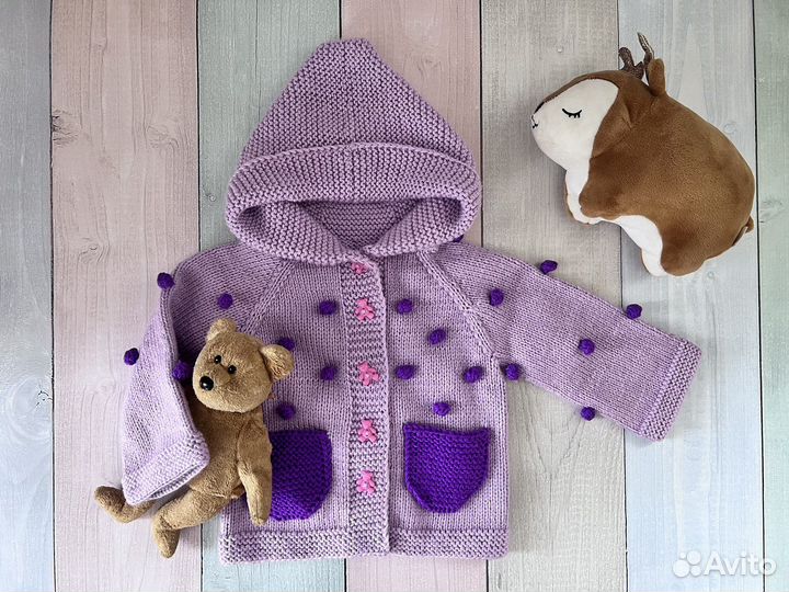 Вязаный Костюм детский 74 80 ручная работа