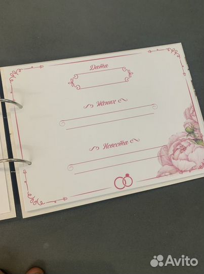 Альбом/Книга для свадебных пожеланий, дерево, новы