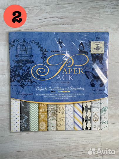 Набор бумаги для скрапбукинга, 30,5х30,5 см, 27 л