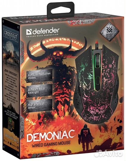 Проводная игровая мышь Defender Demoniac GM-540L