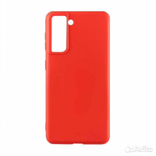 Чехол силиконовый Case для Samsung S21 красный №4