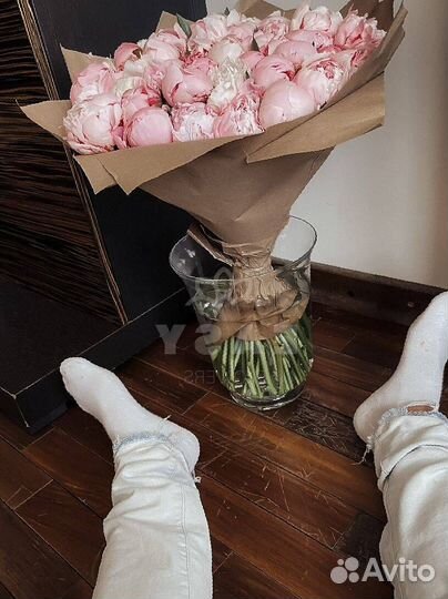 Свежие пионы