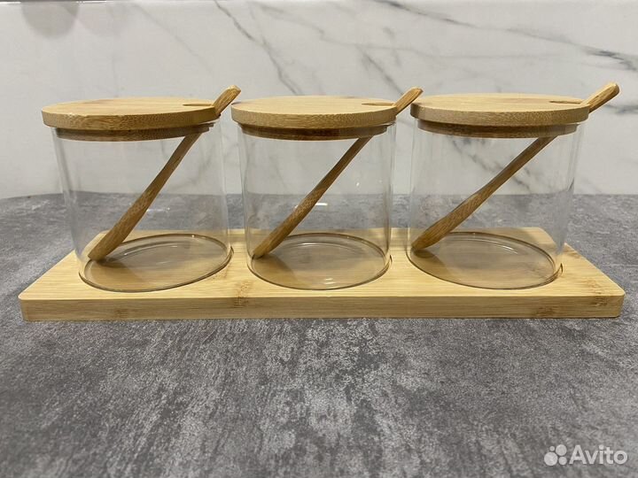 Баночки для специй на подставке