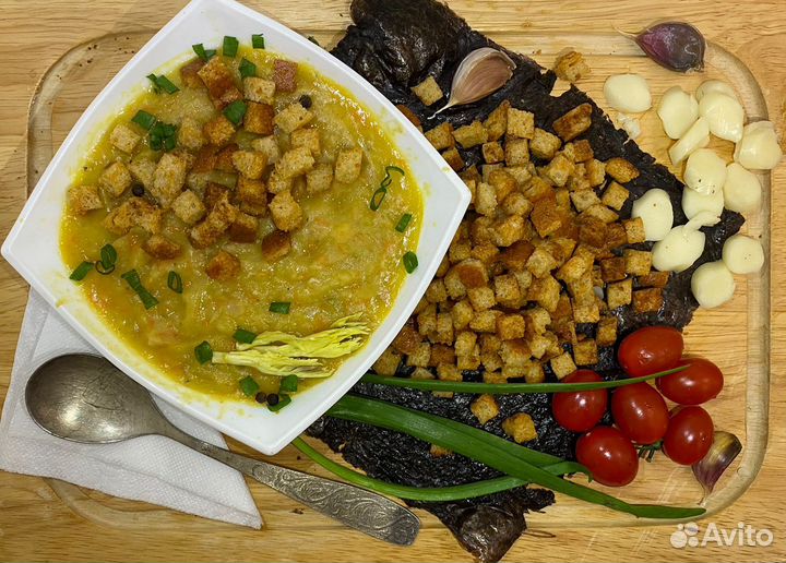 Сухарики пшеничные с чесноком Белые 1кг