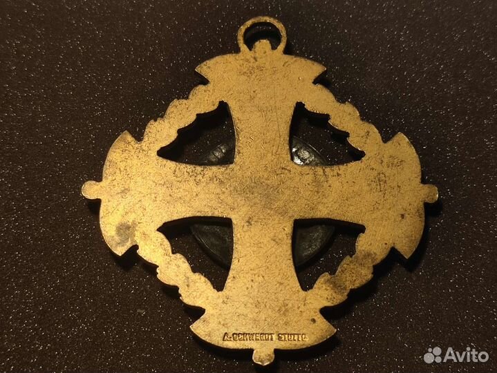 Знак велосипедистов призовой крест велоспорт