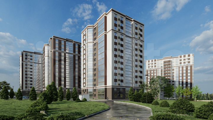 2-к. квартира, 54 м², 1/14 эт.