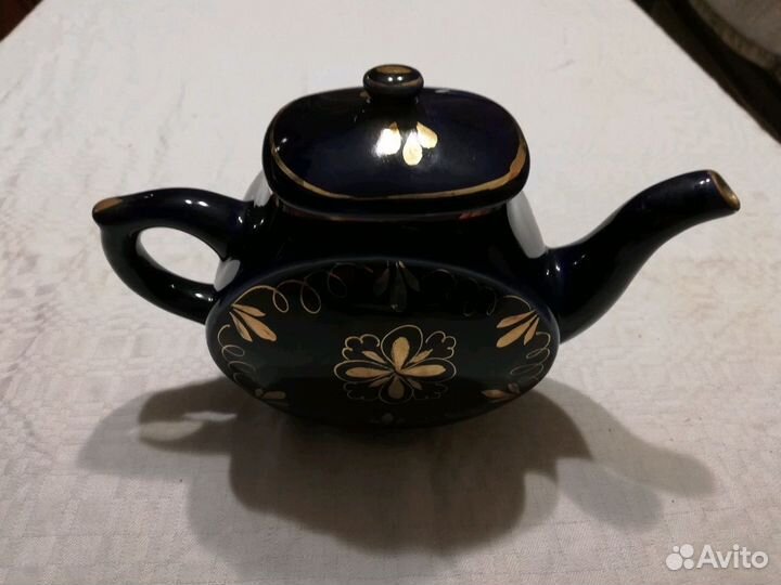 Чайник заварочный, СССР, гжель, кобальт
