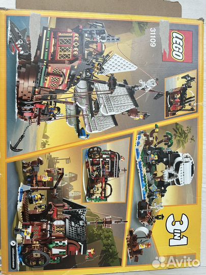 Лего Lego Creator 3 в 1 31109 пиратский корабль